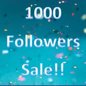 1000 Followers Sale!